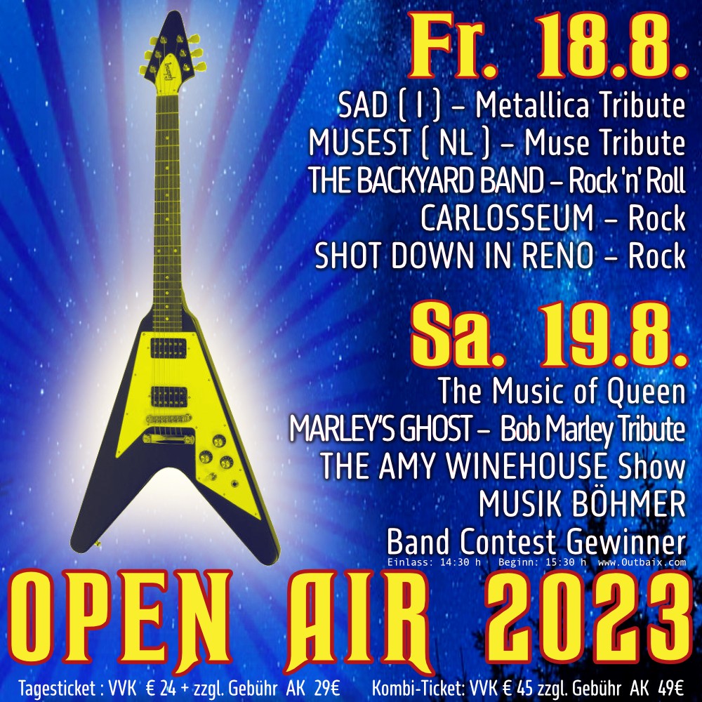 OUTBAIX Open Air Fr. 18.8. & Sa. 19.8.23