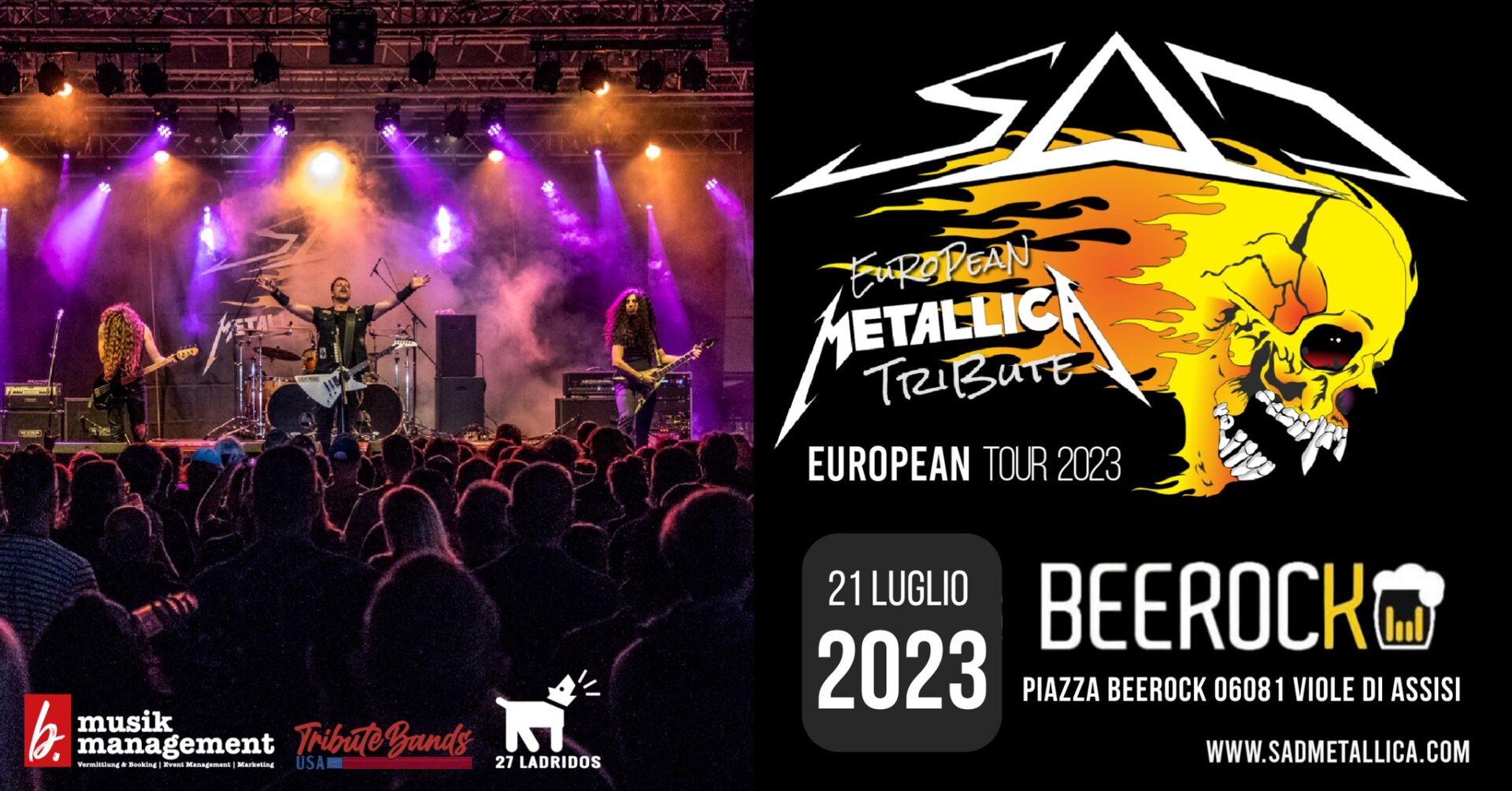 SaD European Metallica Tribute Live @ Beerock Viole di Assisi