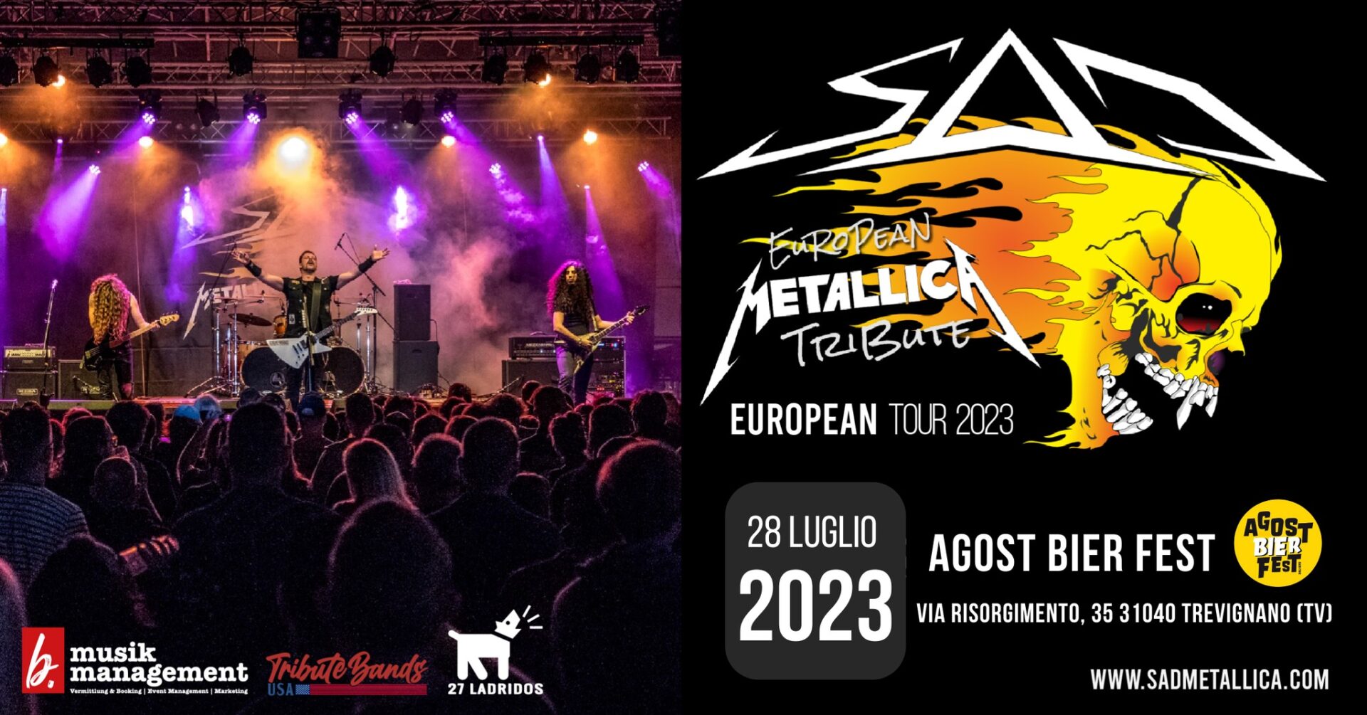 SaD European Metallica Tribute Live @ Agost Bier Fest Signoressa (TV)