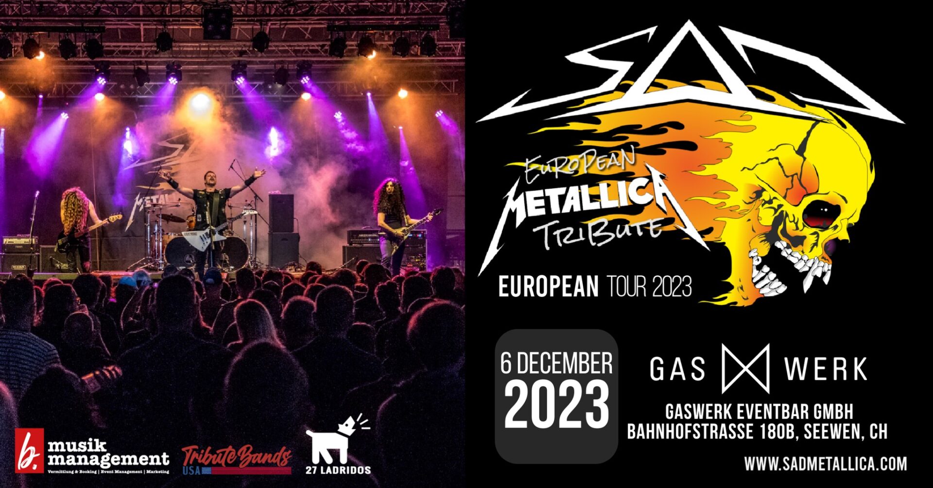 SaD European Metallica Tribute Live @ Gaswerk