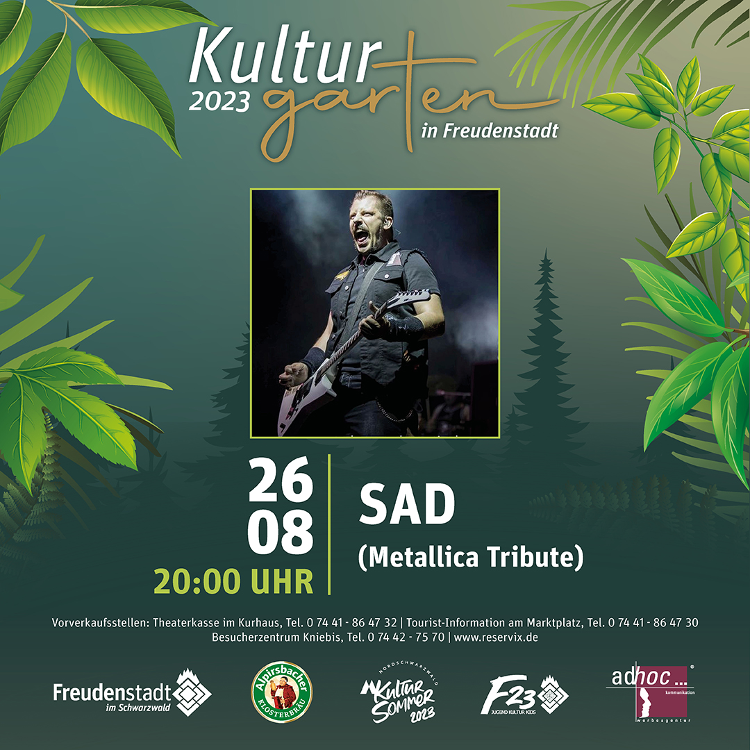 SAD european Metallica Tribute live Freudenstadt