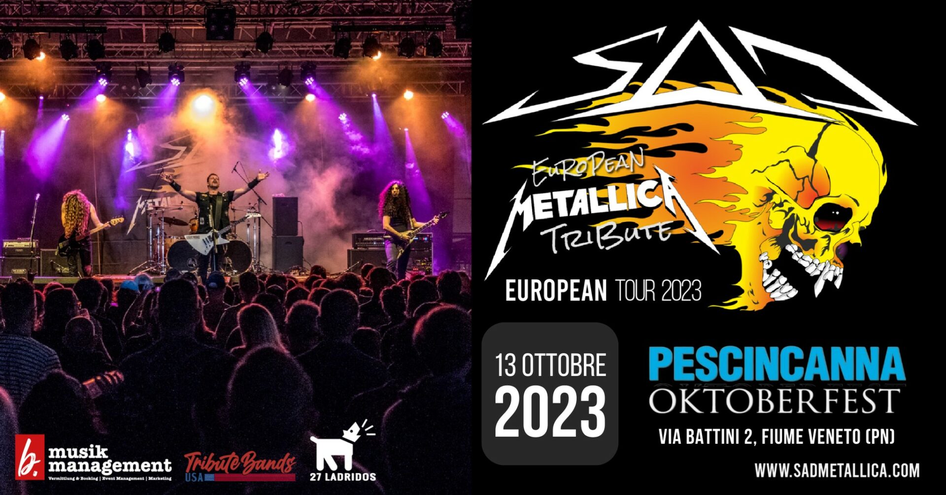 SaD European Metallica Tribute Live @ Pescincanna Oktoberfest