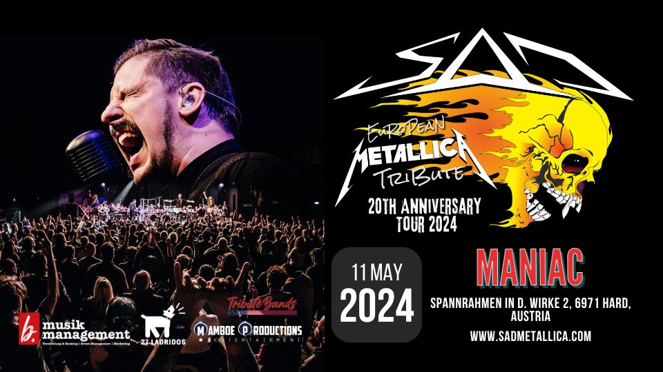 SaD European Metallica Tribute Live @ Maniac Hard Rock
